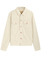 Paige Scout Panelled Cotton-blend Overshirt Jacket Ecru