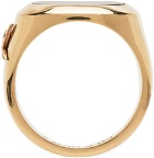 Hatton Labs SSENSE Exclusive Gold Playboy Edition Bunny Signet Ring
