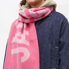 Jacquemus Men's Jacquard Logo Scarf in Multi Pink