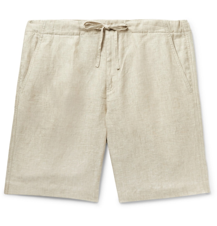 Photo: Loro Piana - Slim-Fit Linen Drawstring Shorts - Neutrals