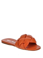 Miu Miu Braided Strap Flat Sandals