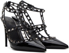 Valentino Garavani Black Rockstud Heels