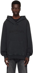 Balmain Black Vintage Hoodie