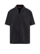 Gucci Cotton And Silk Shirt With Allover Gg Logo