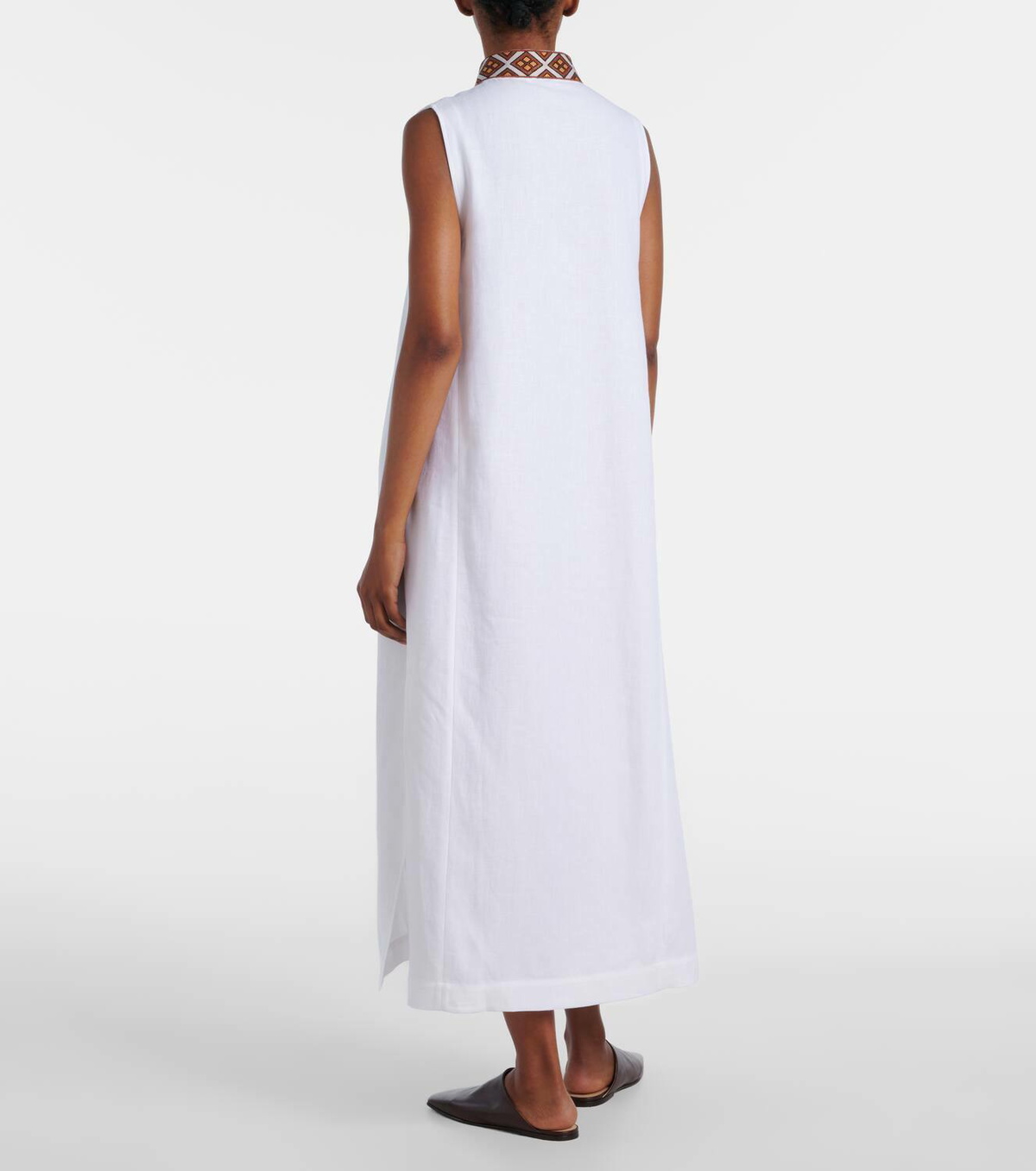 Loro Piana Abril linen midi dress