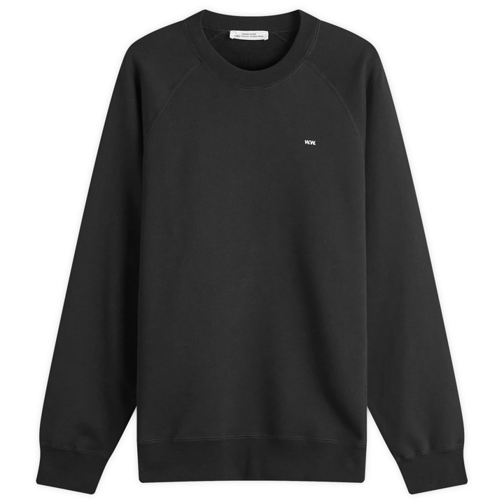 Photo: Wood Wood Men's Hester Classic Crew Sweatshirt in Black