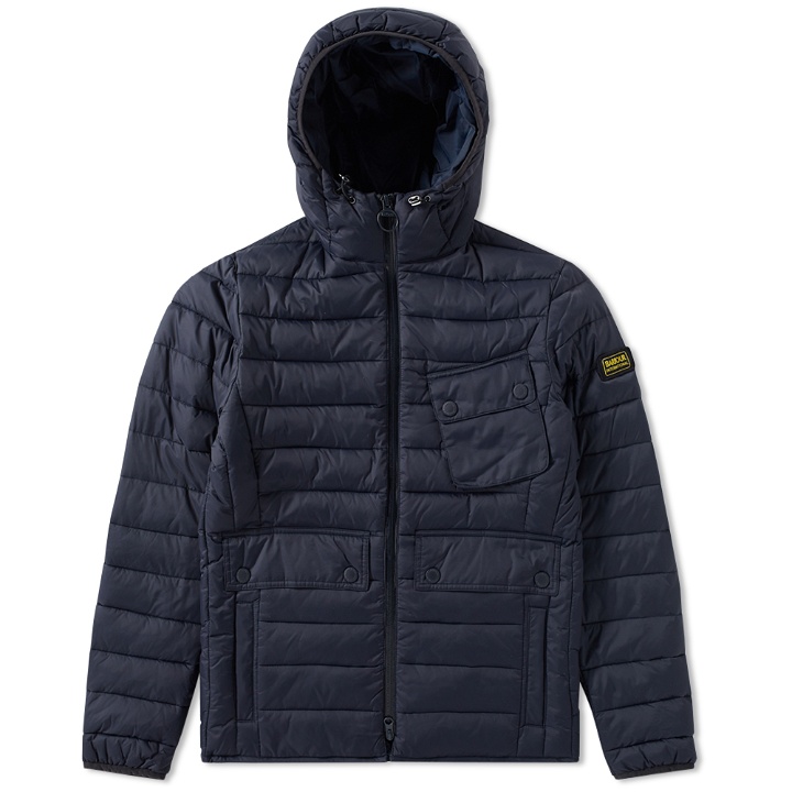 Photo: Barbour International Ouston Hooded Quilt Jacket