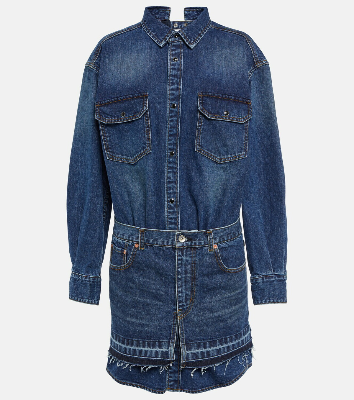 Sacai - Denim shirt dress Sacai
