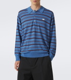 Wales Bonner Beam striped wool polo sweater