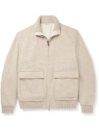 Kiton - Reversible Cashmere and Quilted Shell Bomber Jacket - Neutrals