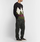 Stüssy - Checked Canvas Drawstring Trousers - Black