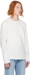 rag & bone White Miles Long Sleeve T-Shirt