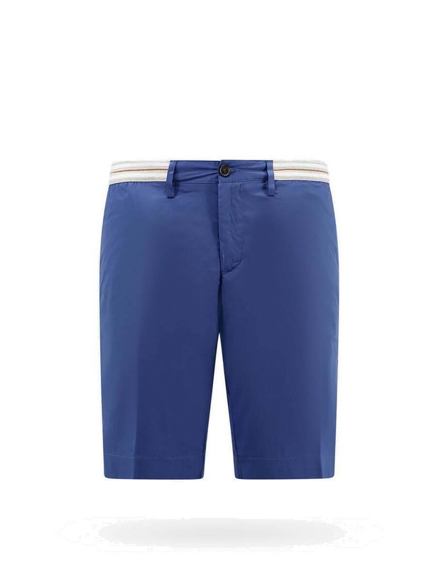 Photo: Nugnes 1920 Blue Bermuda Shorts Mens Bermuda Short