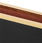 The Row - Leather and Gold-Tone Cardholder - Black