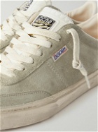 Golden Goose - Soul-Star Distressed Leather-Trimmed Suede Sneakers - Neutrals