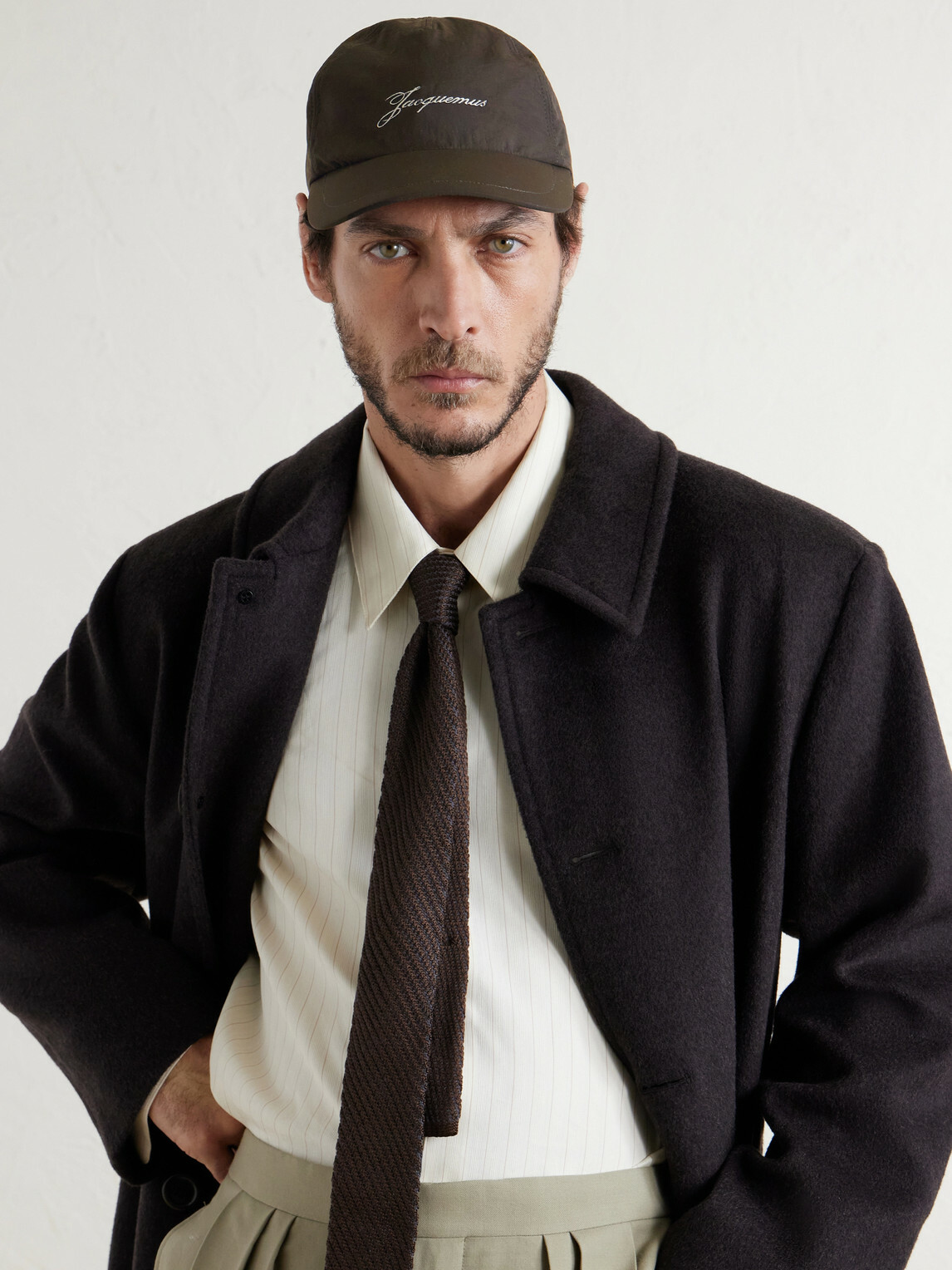 Jacquemus - Baluchon Logo-Embroidered Shell Baseball Cap - Brown