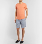 Orlebar Brown - Slim-Fit Linen-Chambray Drawstring Shorts - Blue