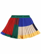 BOBO CHOSES Color Block Pleated Satin Skirt
