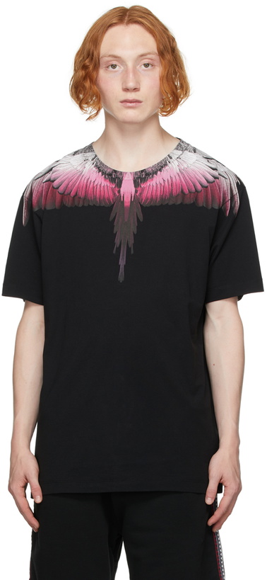 Photo: Marcelo Burlon County of Milan Black & Pink Wings T-Shirt