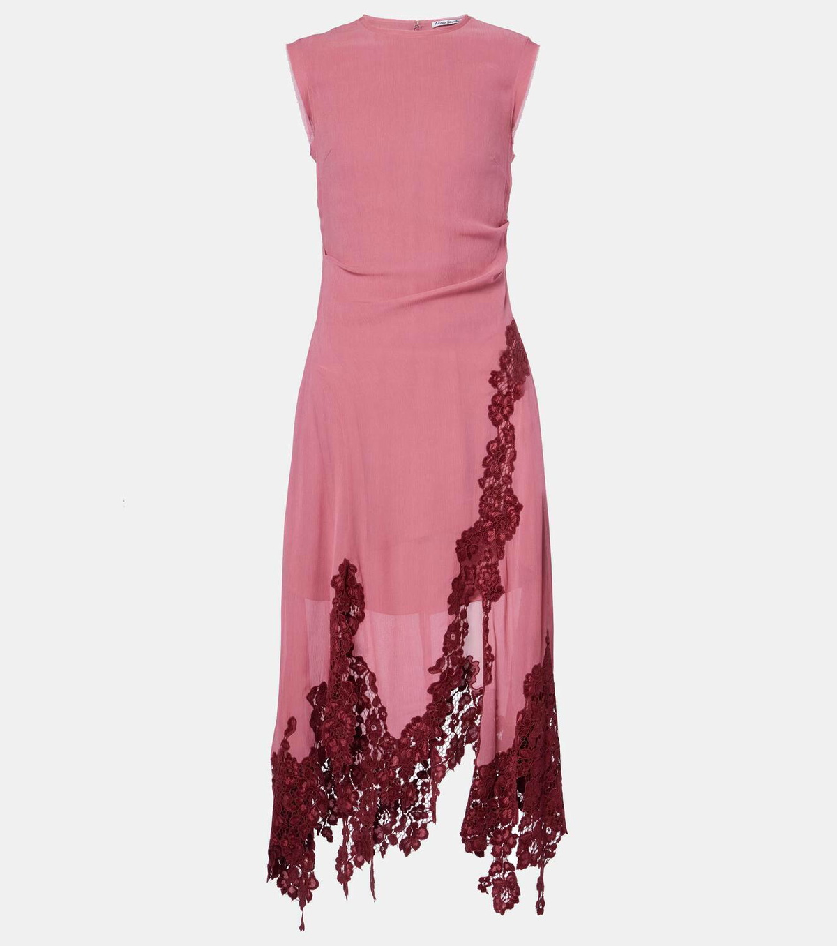 acne lace dress Bow-detail lace minidress in white - Acne Studios