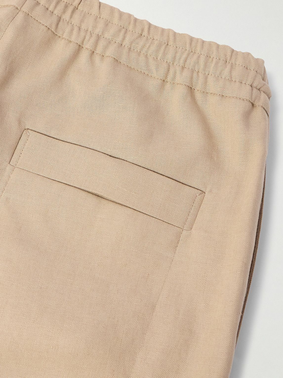 Zegna - Straight-Leg Linen Shorts - Neutrals