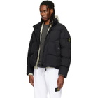 Stone Island Black 4100109 Crinkle Reps NY Down Jacket