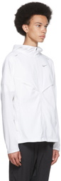 Nike White Packable Windbreaker Jacket