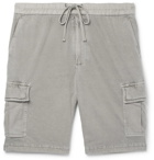 James Perse - Cotton-Jersey Drawstring Cargo Shorts - Men - Gray