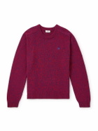 CELINE - Wool and Cashmere-Blend Sweater - Burgundy