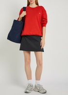 Spence Court Piqué Ponte Mini Tennis Skirt Navy