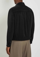 Second Layer Herman Contrast-stitch Twill Jacket Black