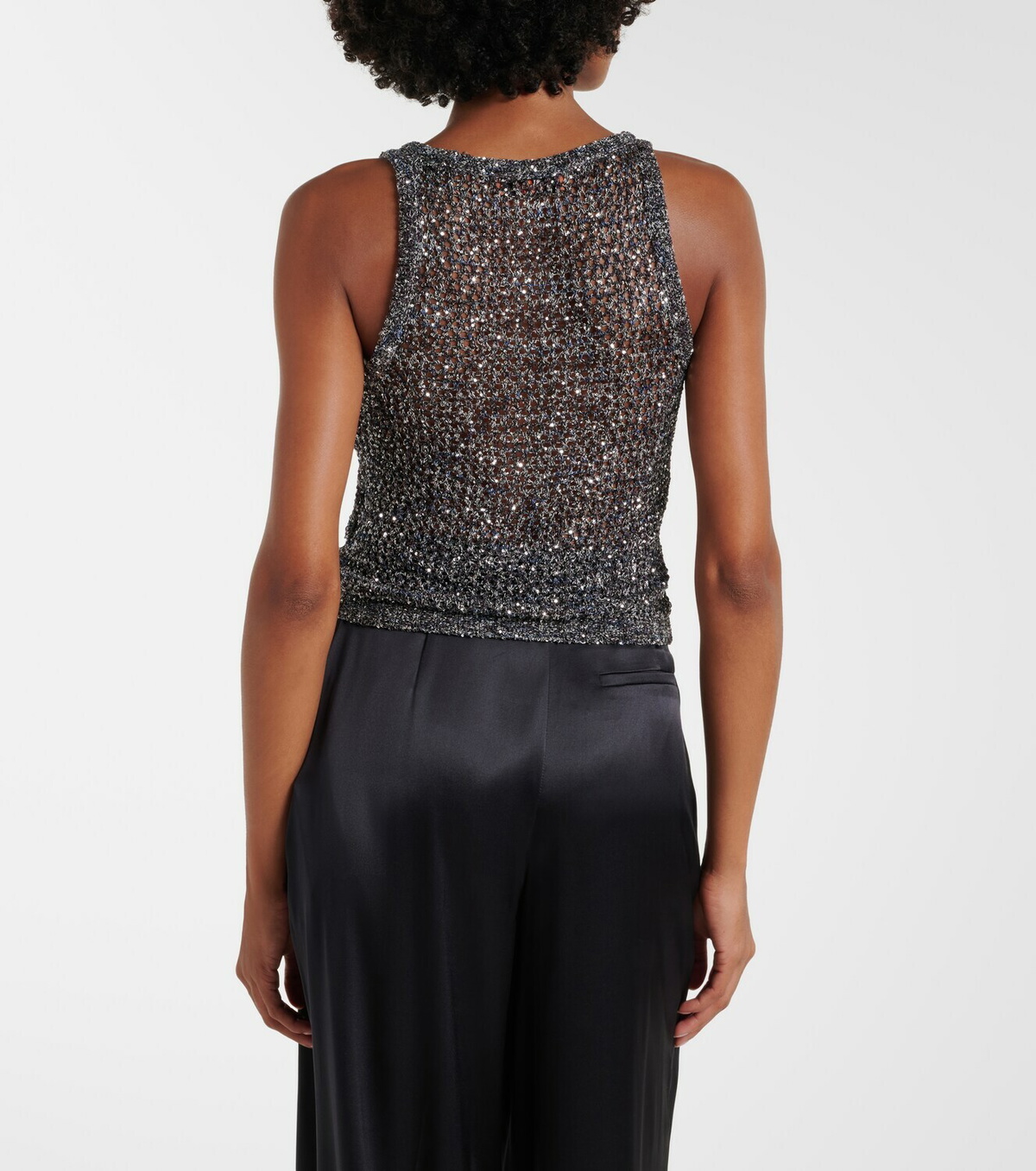 Missoni Sequined knitted tank top