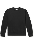 ADIDAS ORIGINALS - Adicolor Logo-Embroidered Cotton-Blend Jersey Sweatshirt - Black