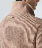Tod's Cotton mouliné zip-up cardigan