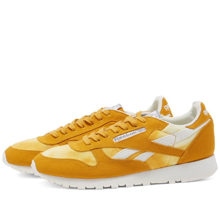 Photo: Reebok Men's Classic Grow Sneakers in Bright Ochre/Chalk/Grey