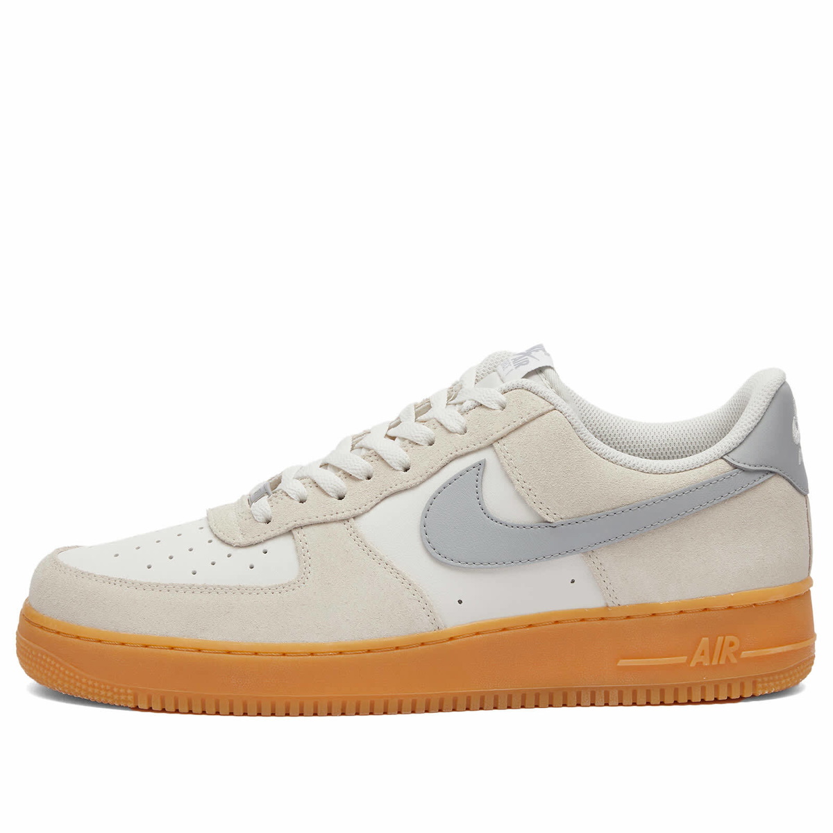 Nike Air Force 1 07 Lv8 ESS Sneaker in Phantom Smoke Grey Yellow Nike