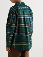 Stussy - Checked Cotton Oxford Shirt - Green