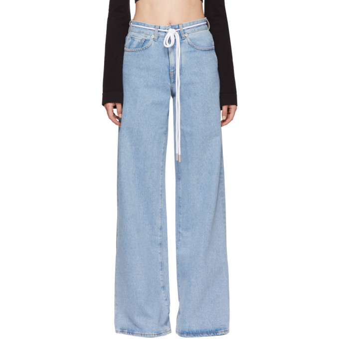 Photo: Off-White Blue Baggy Seams Jeans