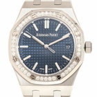 Audemars Piguet Royal Oak ''50th Anniversary'' Automatic Diamond Blue Dial Ladies Watch 15551ST.ZZ.1356ST.02