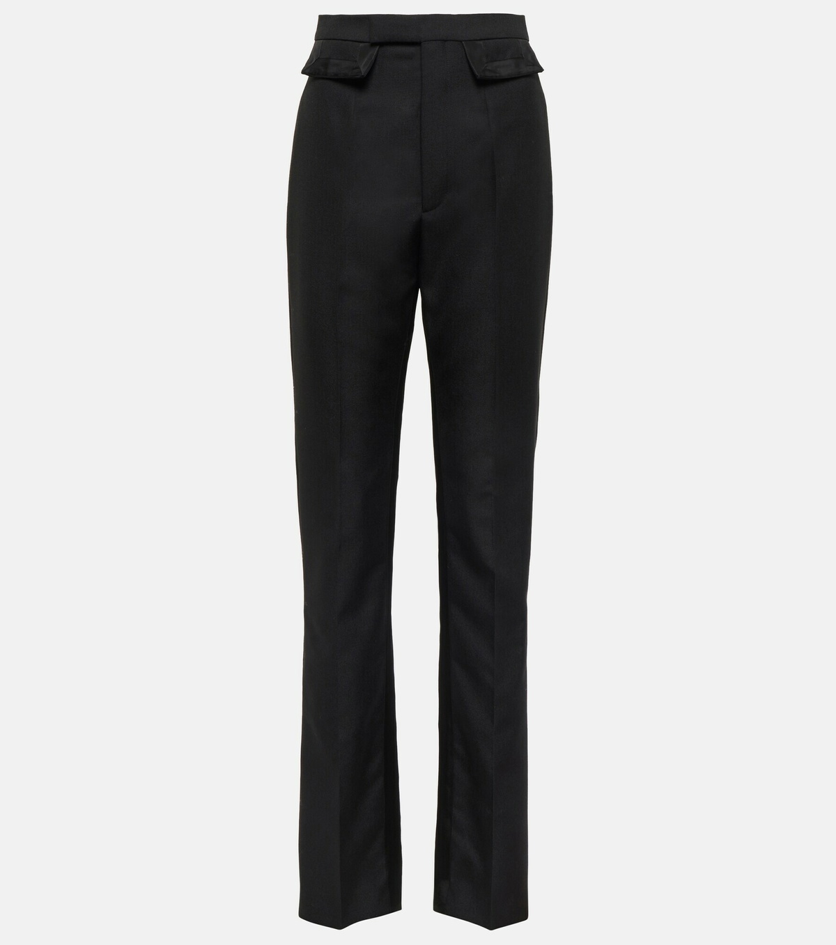 MAISON MARGIELA Size 30 Purple Plum Virgin Wool Flat Front Dress Pants main image 1