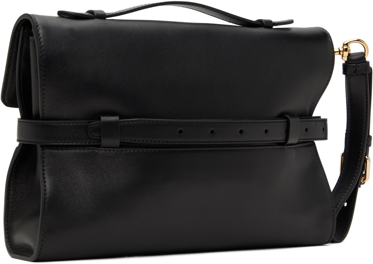 Moschino Black 'Moschino Tie Me' Nappa Bag