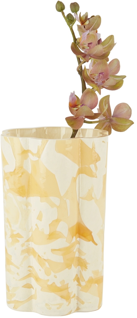 Stories of Italy Beige Nougat Bucket Vase