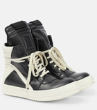 Rick Owens - Geobasket leather high-top sneakers