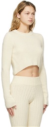 determ Off-White Cropped Sweater