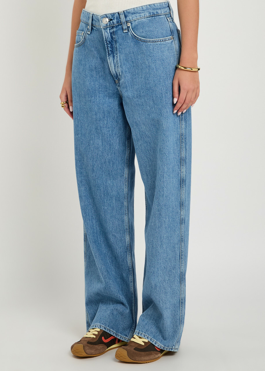 Rag & Bone Logan Wide-leg Jeans Blue