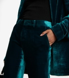 Petar Petrov Gomez low-rise slim velvet pants