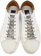 Golden Goose White & Green Hi Star Classic Sneakers