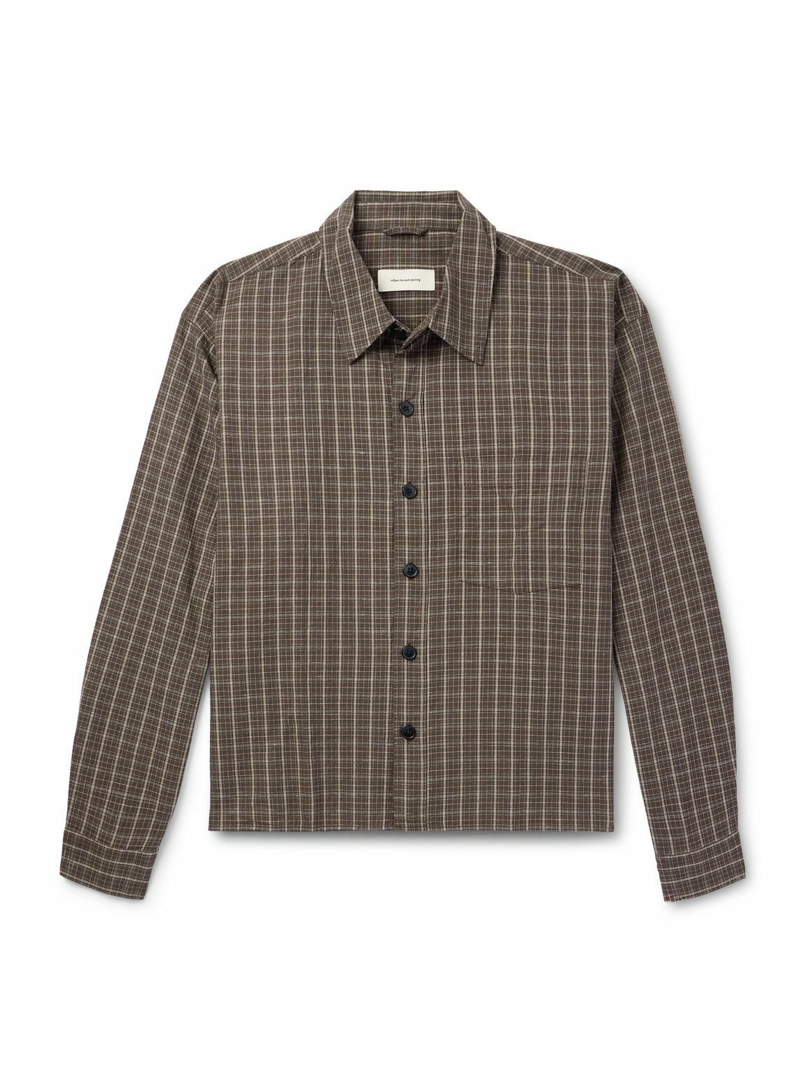 mfpen - Exact Striped Cotton-Seersucker Shirt - Neutrals mfpen