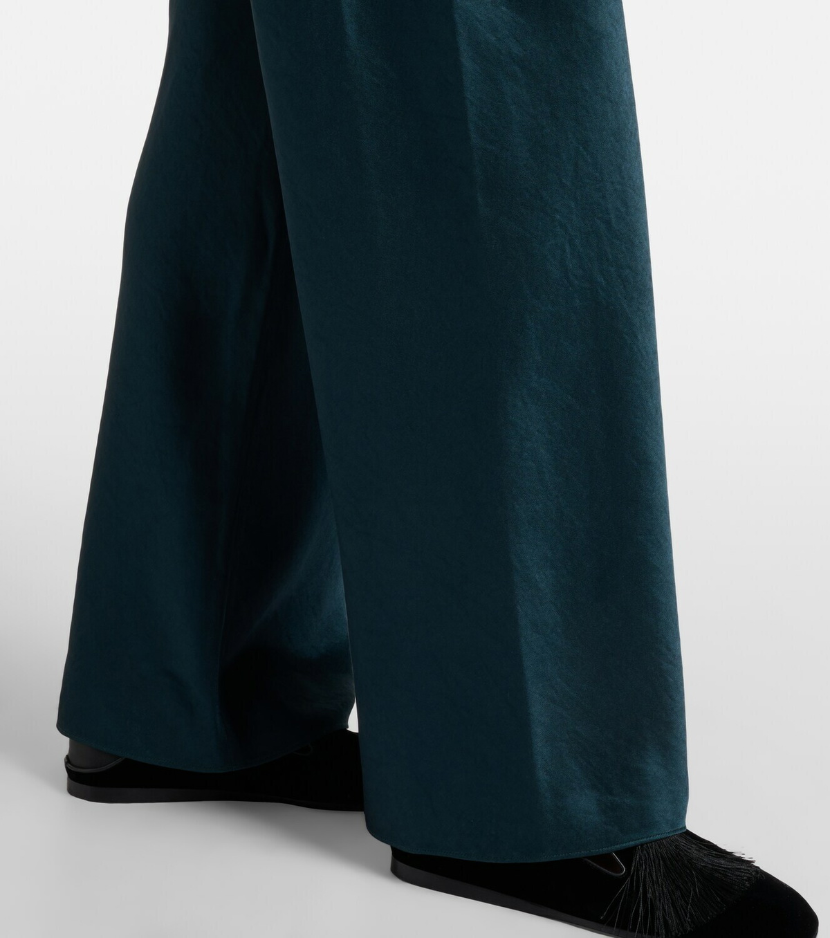 Vince High-rise satin wide-leg pants Vince