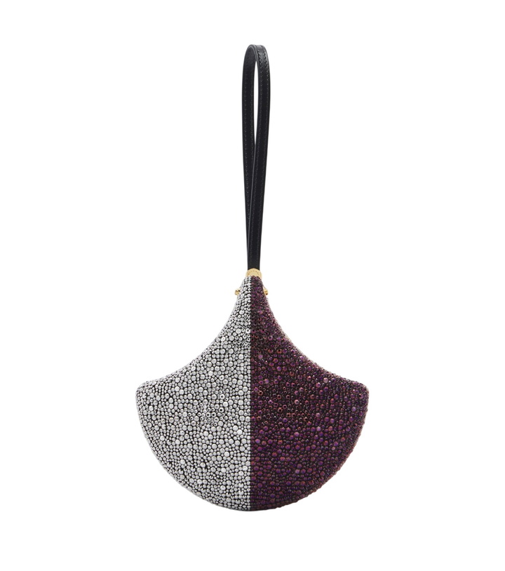 Photo: Bvlgari Ginkgo crystal-embellished clutch